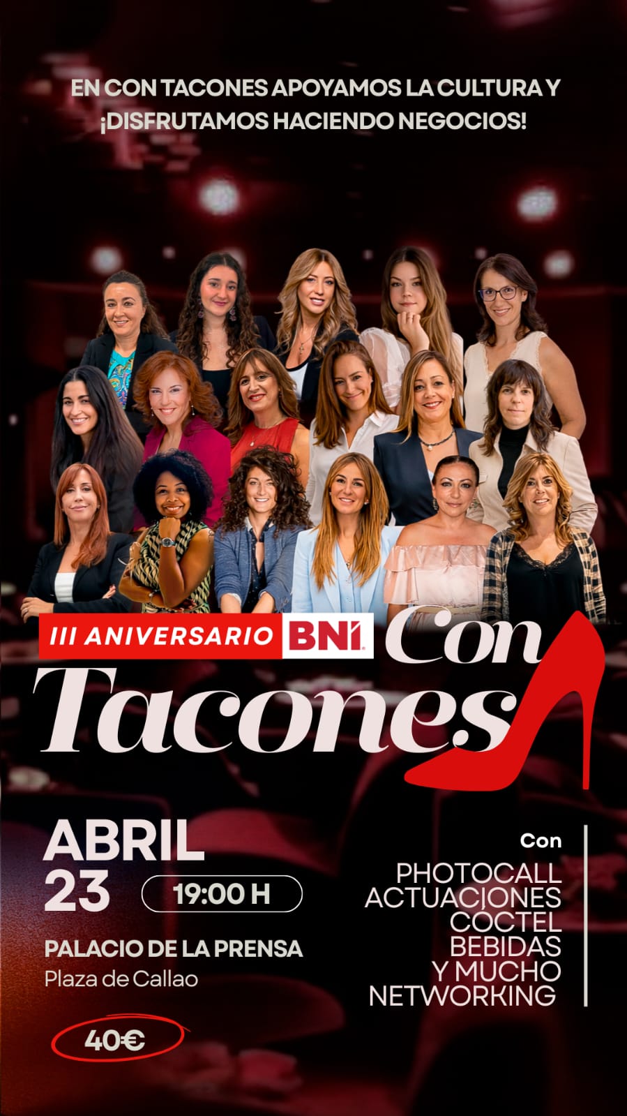 BNI Con Tacones: 3 años de éxito en Madrid